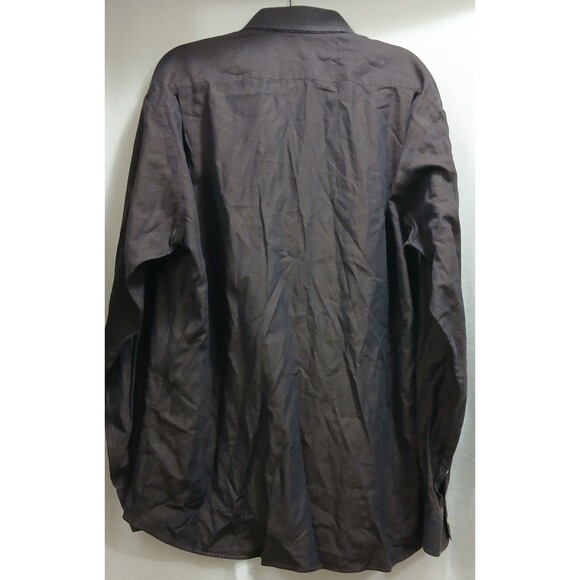 Burberry London Men's Large Brown Geometric Long Sleeve Classic Button Up USA - Picture 2 of 8